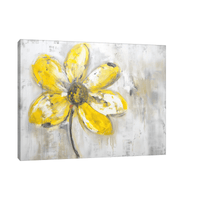 Yellow daisy - ArtDeco Canvas