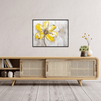 Yellow daisy - ArtDeco Canvas