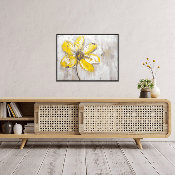 Yellow daisy - ArtDeco Canvas