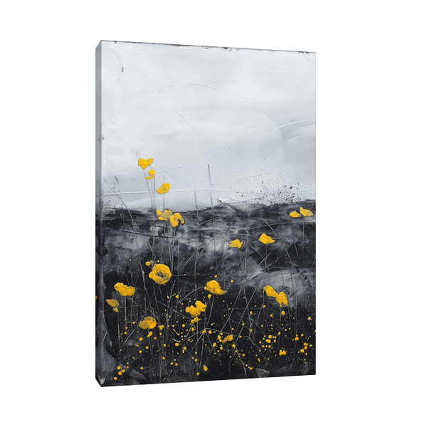 Yellow flowers - ArtDeco Canvas