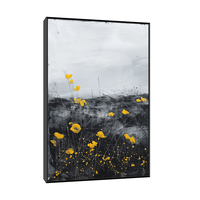 Yellow flowers - ArtDeco Canvas