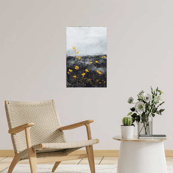 Yellow flowers - ArtDeco Canvas