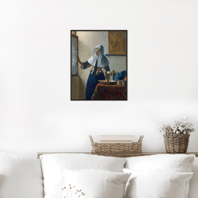 Young Woman with a Water Pitcher, Johannes Vermeer - ArtDeco Canvas