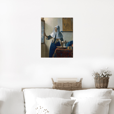 Young Woman with a Water Pitcher, Johannes Vermeer - ArtDeco Canvas