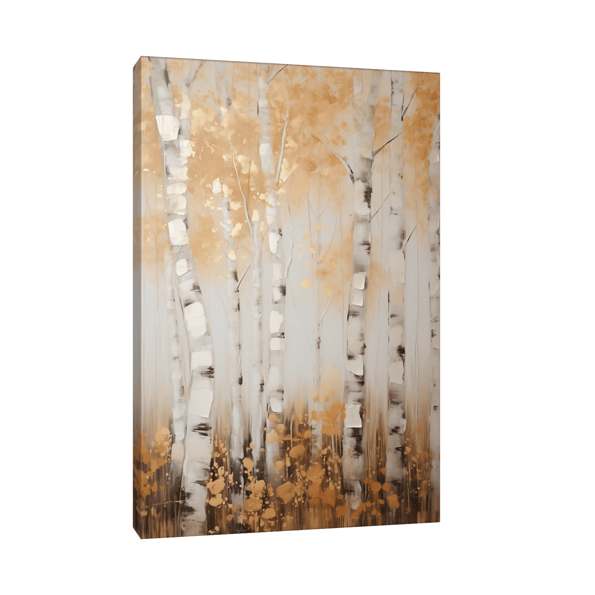 Young birch forest in China - ArtDeco Canvas