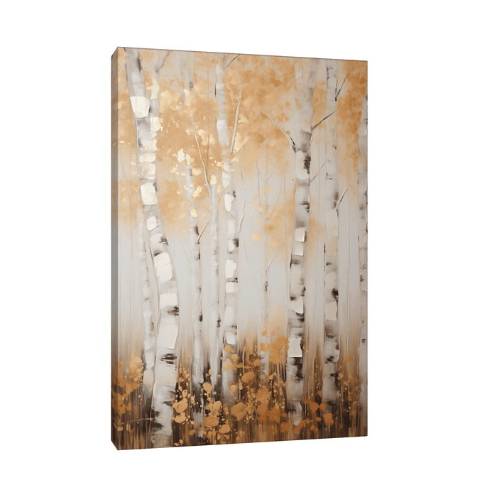 Young birch forest in China - ArtDeco Canvas