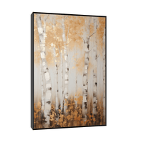 Young birch forest in China - ArtDeco Canvas