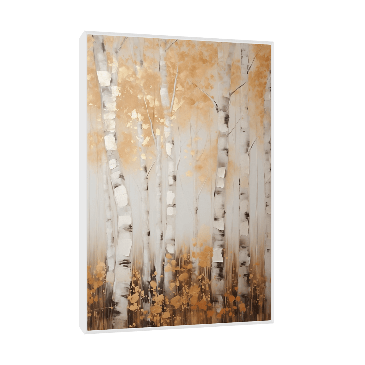 Young birch forest in China - ArtDeco Canvas