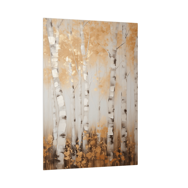 Young birch forest in China - ArtDeco Canvas